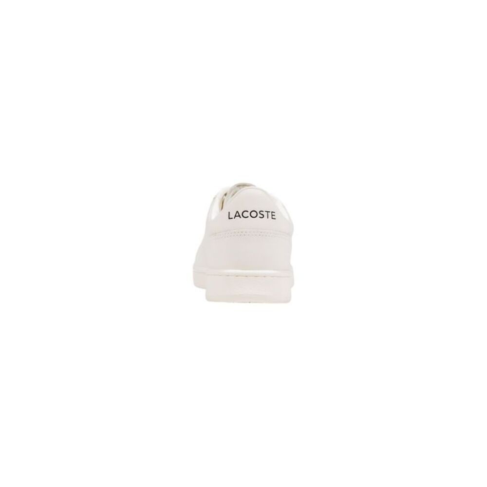 Lacoste White Leather Low Top Men's Sneakers - Picture 4 of 5